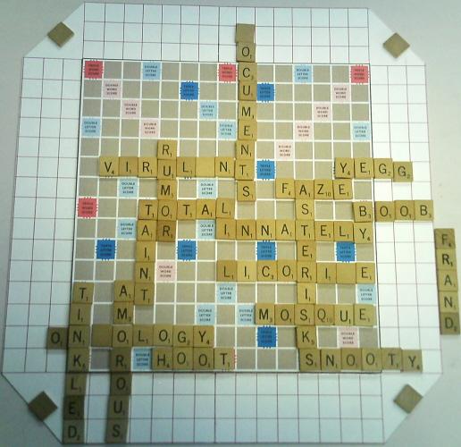 A nice Scrabble II board.