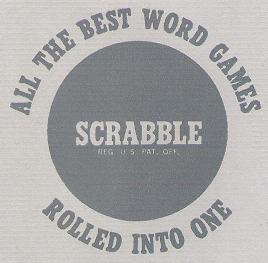 First Deluxe Scrabble: instruction book cover.