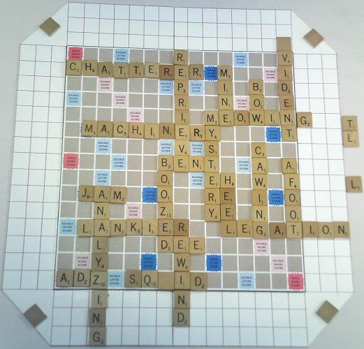 A nice Scrabble II board.