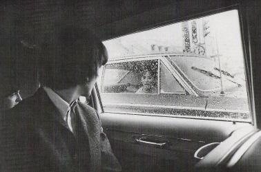 Beatles in limo in Denver.